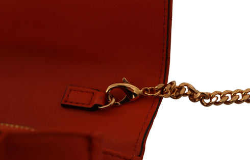 Versace Red Nappa Leather Medusa Evening Bag